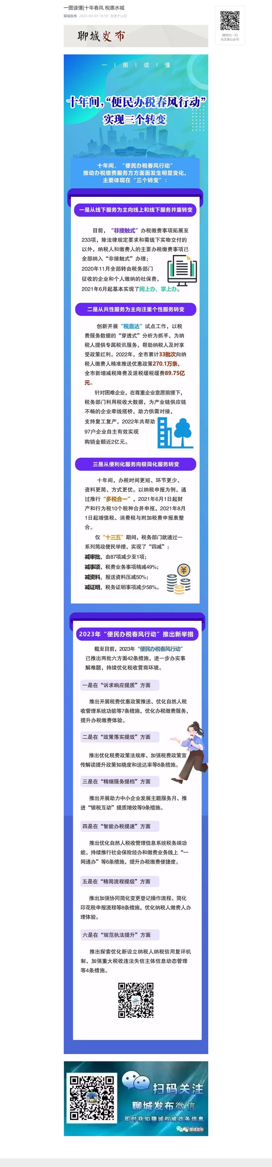 【聊城发布】一图读懂_十年春风 税惠水城